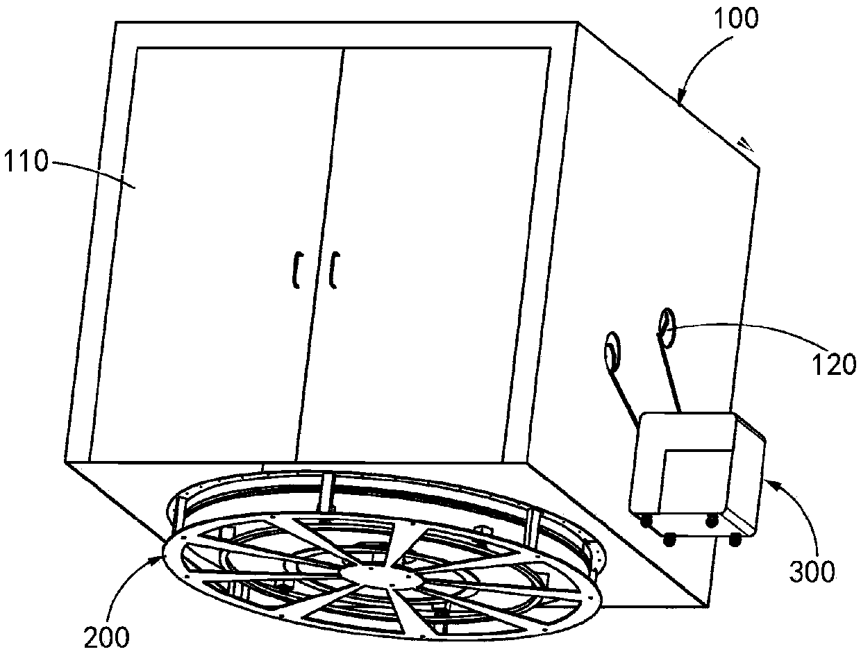 Dust removing system of electric cubicle and dust removing method