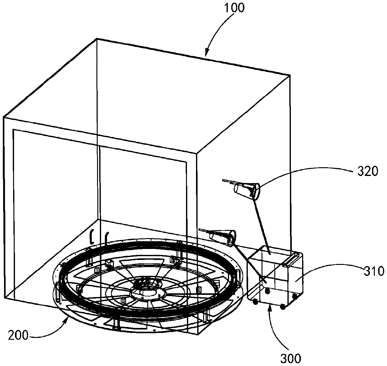 Dust removing system of electric cubicle and dust removing method