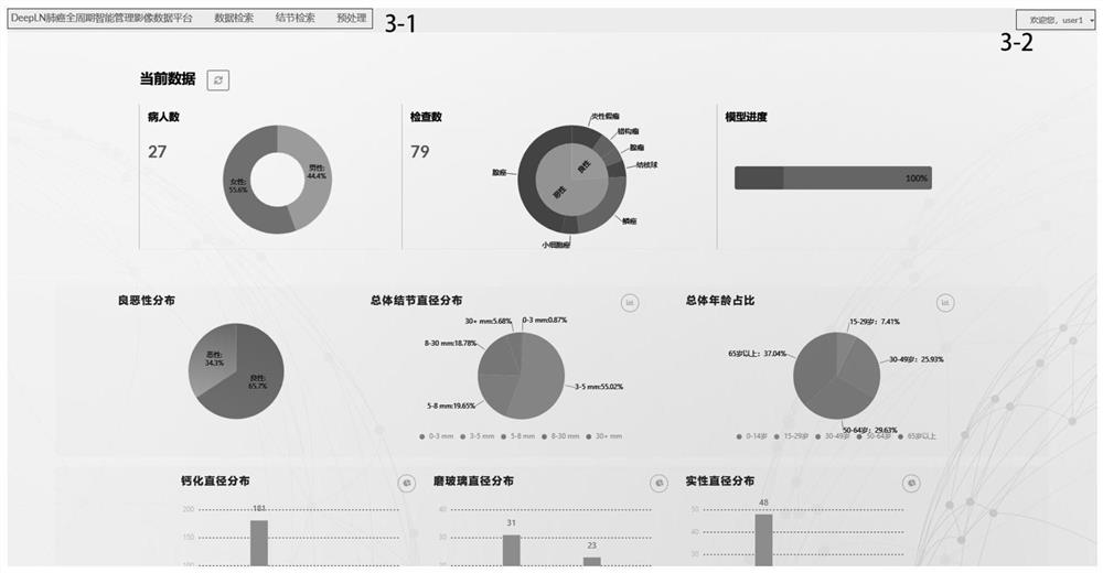 Lung cancer full-cycle intelligent management imaging data platform