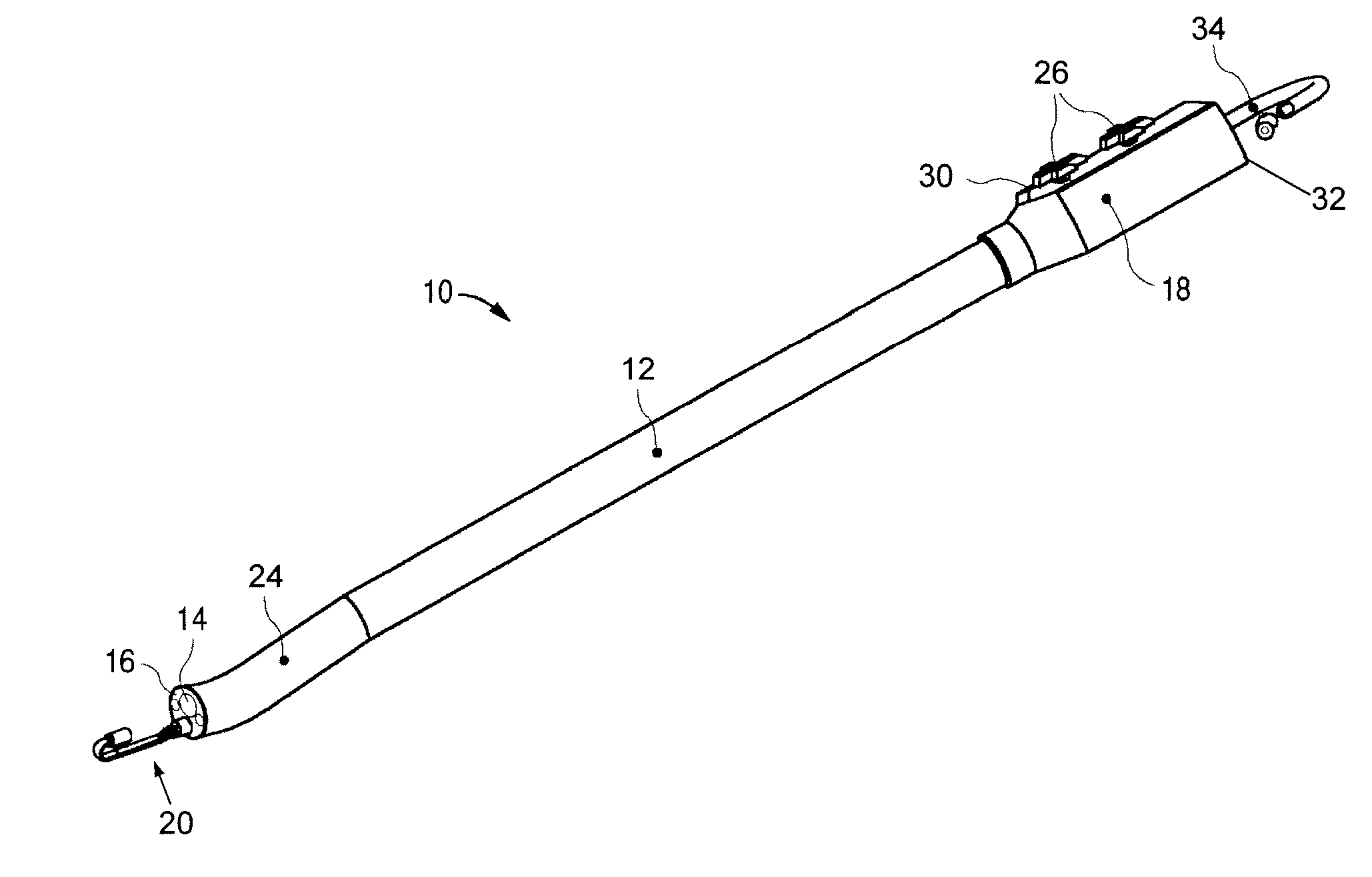 Endoscope assembly and method of viewing an area inside a cavity