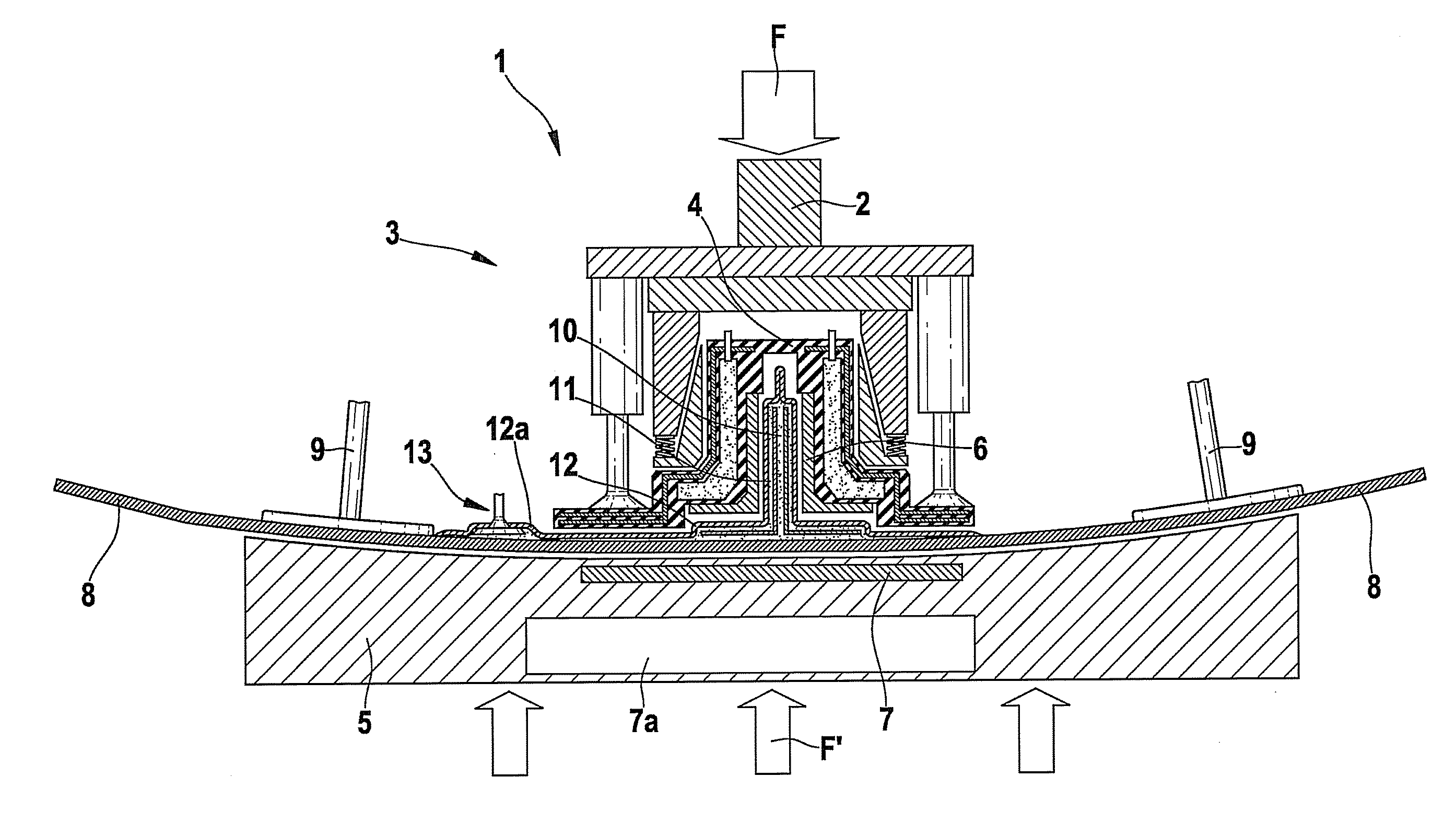 Method for at least partially reworking or replacing a reinforcement element of a fibre composite structure and associated connecting device