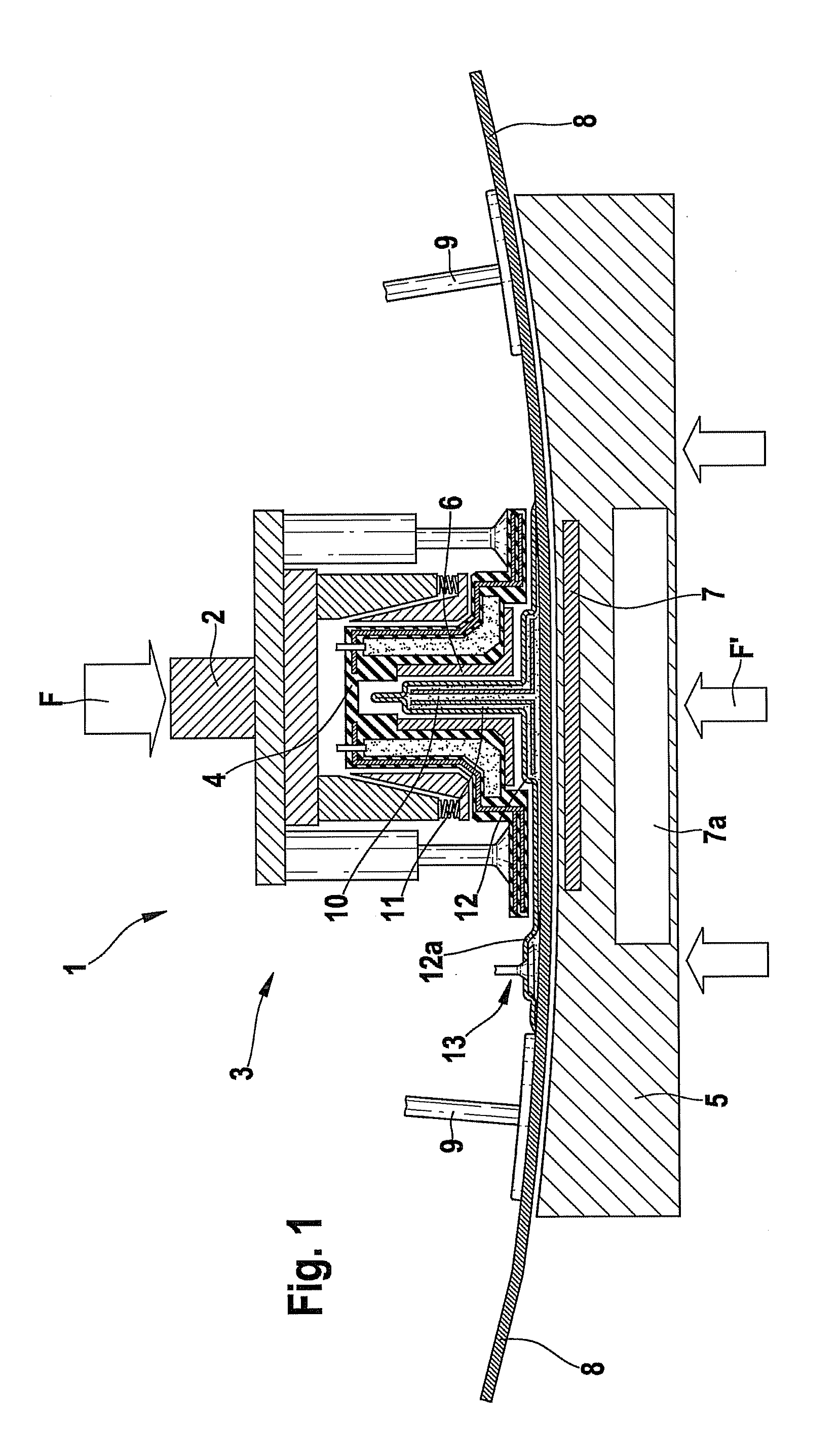 Method for at least partially reworking or replacing a reinforcement element of a fibre composite structure and associated connecting device