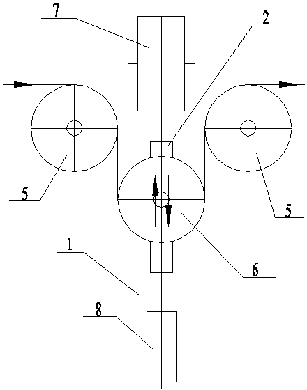 Linear guide track functional pulley group for bundle-like winding machine