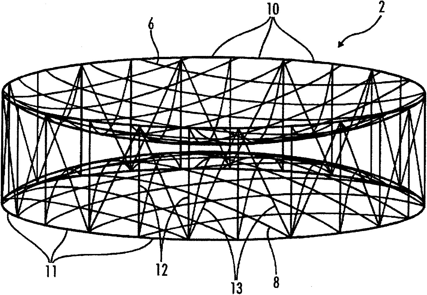 Deployable surface device with fixed truss structure