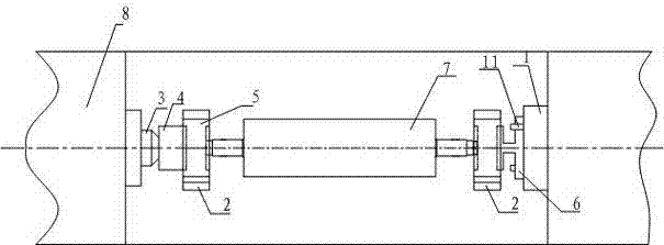 Roll grinder for grinding guide rolls of aluminum foil processing equipment