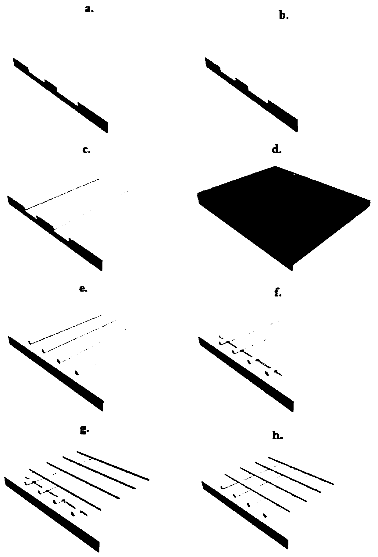 Preparation method of stackable large-area nano wire intersected lattice array resistive switching memory device structure