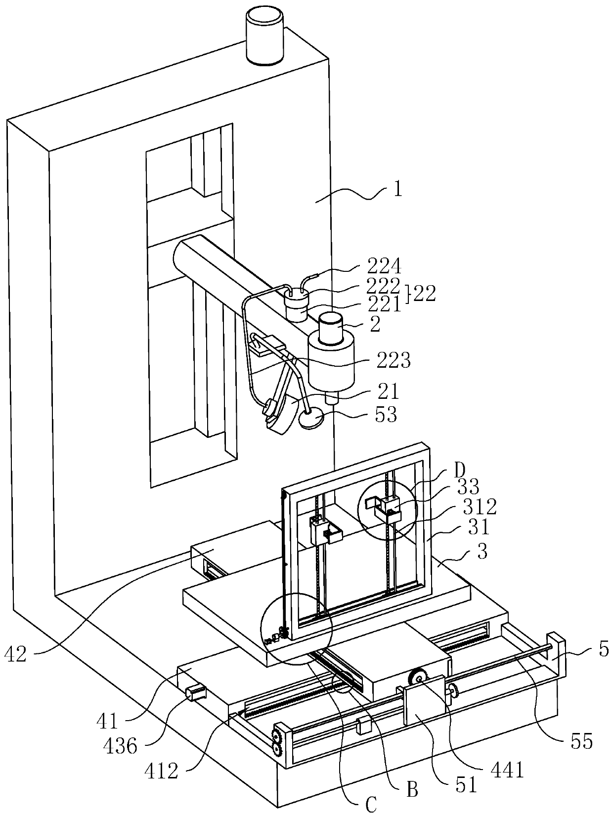 Laser spot welder and range hood production process applying laser spot welder