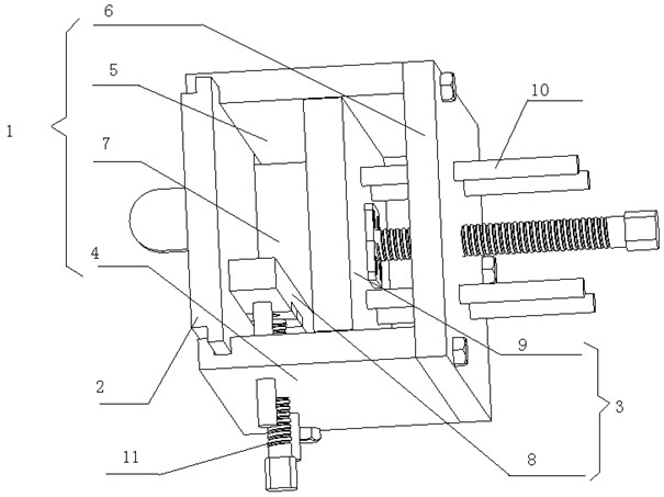 Die for casting aluminum-clad magnesium alloy composite material