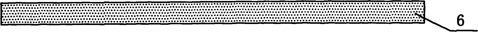 Lead frame structure of static release ring without paddle and production method thereof