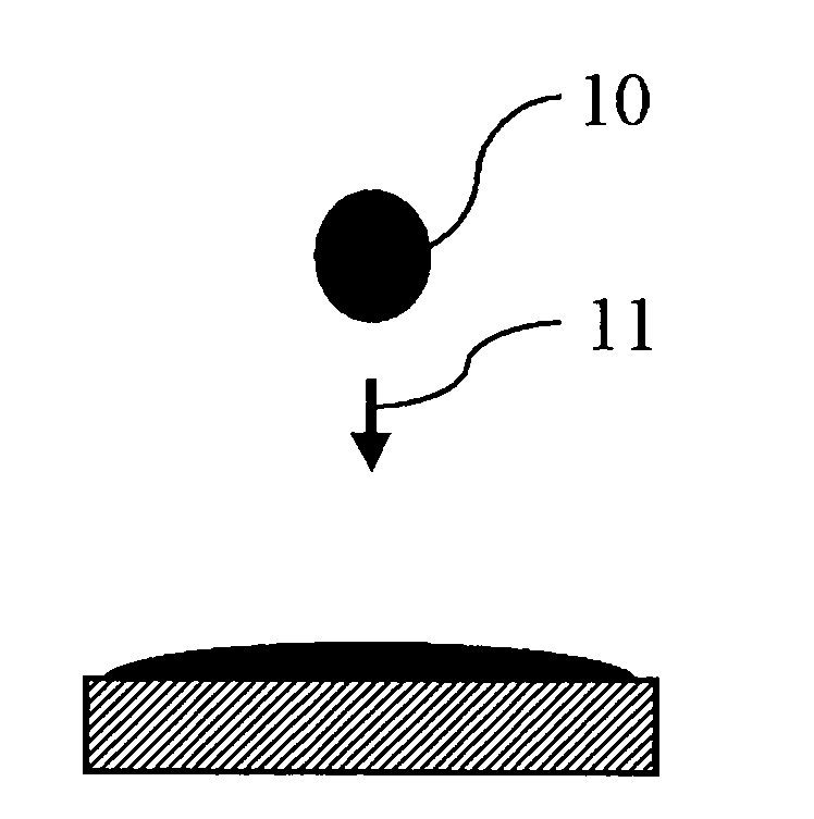 Printing of radiation curable inks into a radiation curable liquid layer