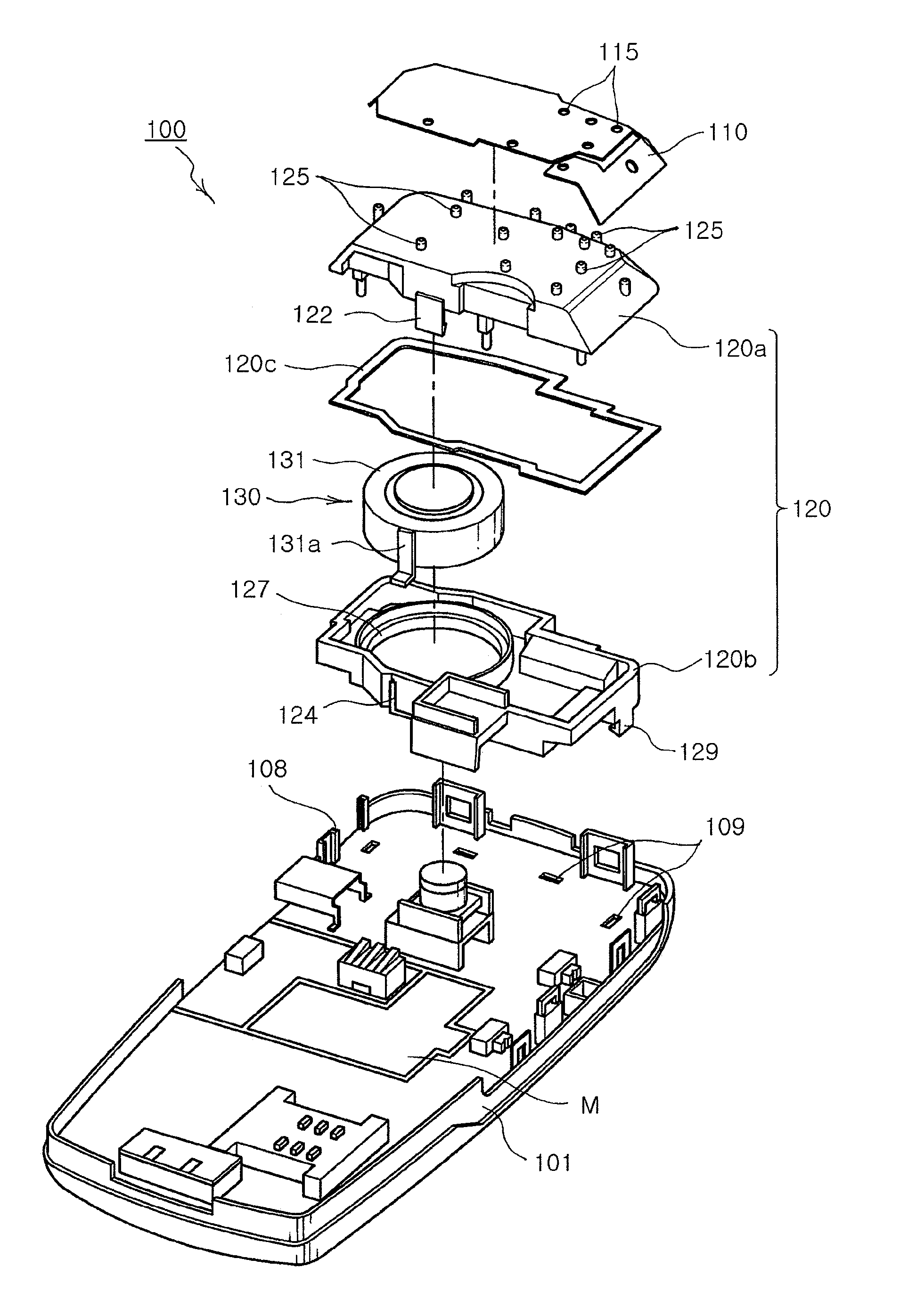 Built-in antenna module of wireless communication terminal