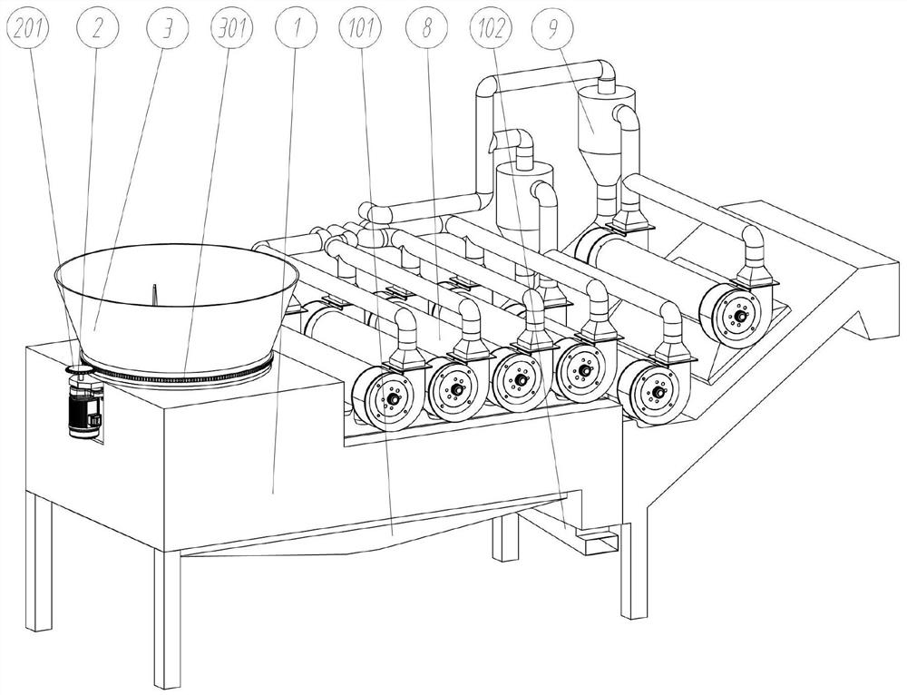 Intelligent-control peanut vine film-removing rubbing and cutting machine with automatic feeding function