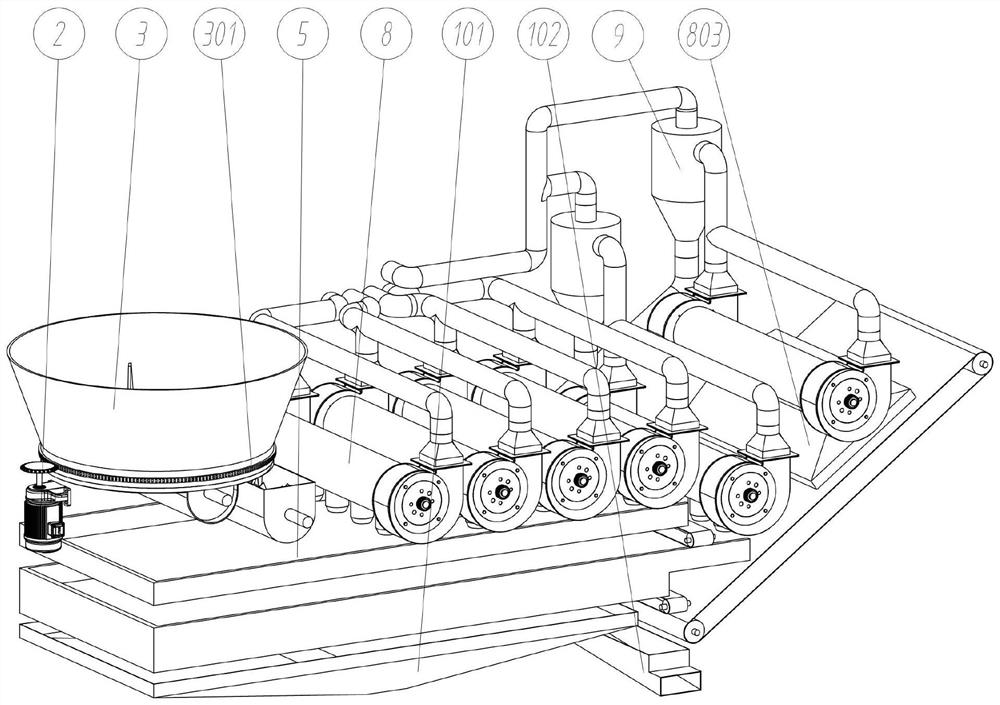 Intelligent-control peanut vine film-removing rubbing and cutting machine with automatic feeding function