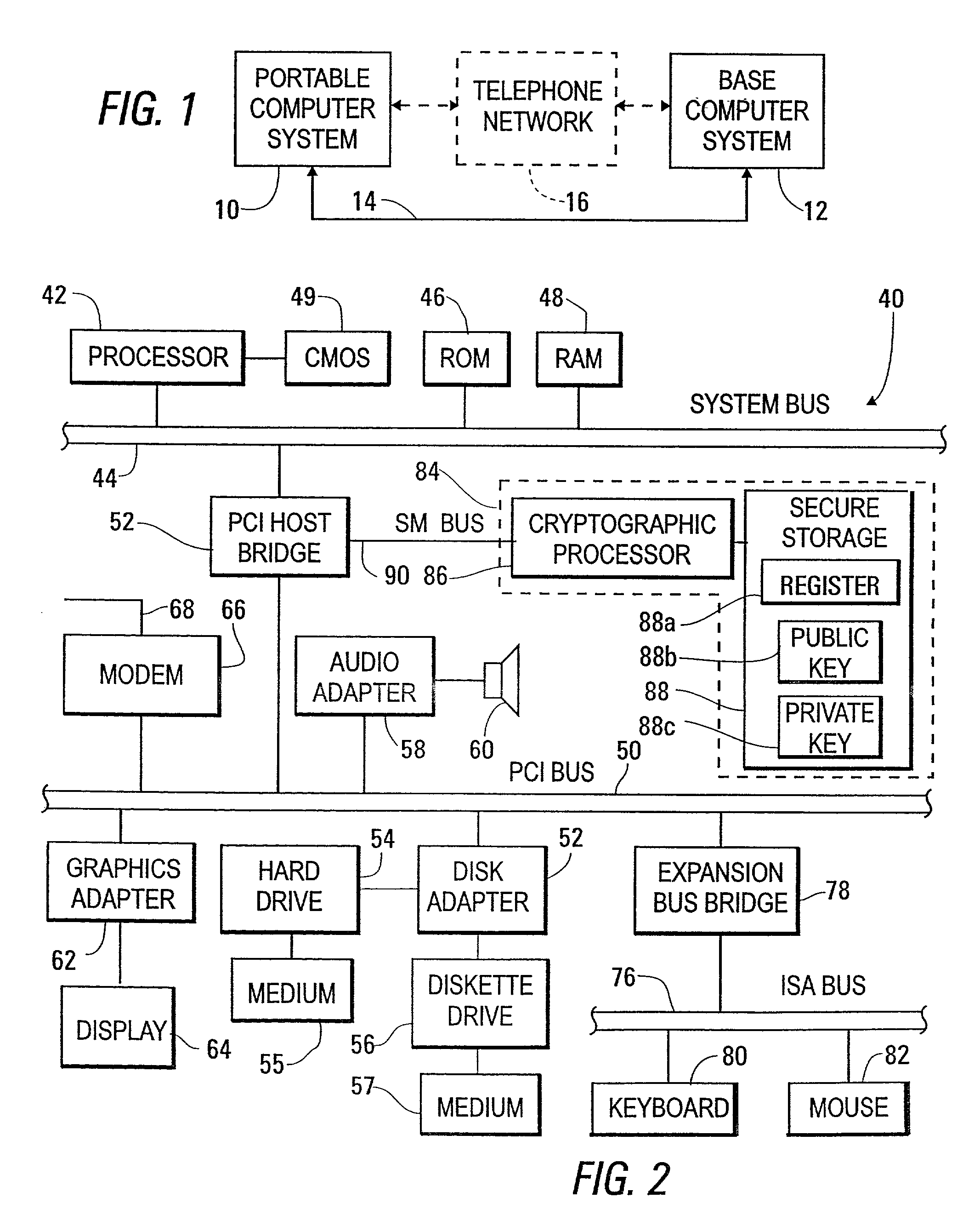 System and apparatus for limiting access to secure data through a portable computer to a time set with the portable computer connected to a base computer