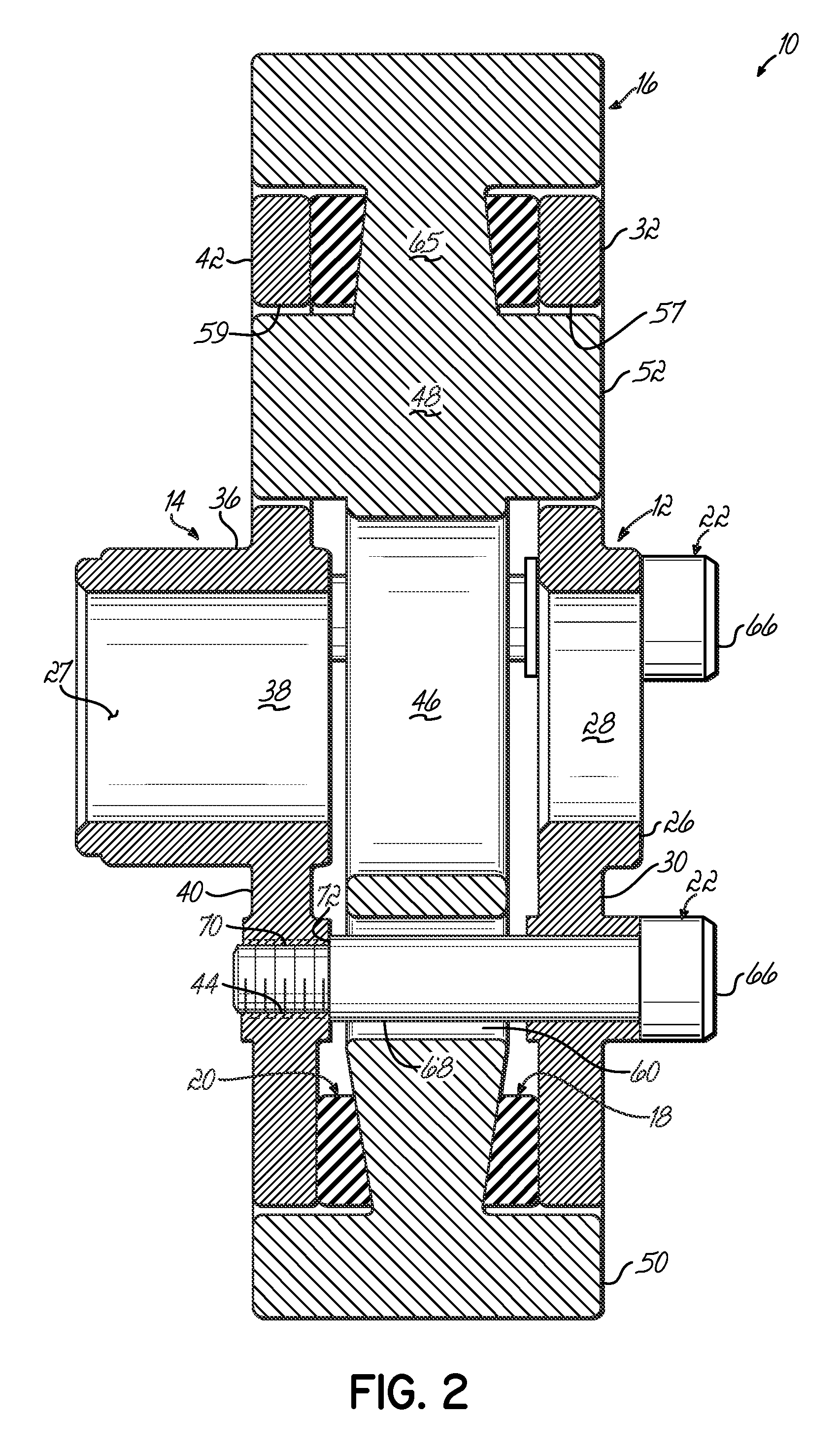 Compressed hub damper