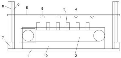 Bottle washing device capable of adjusting fixed height and used for production line