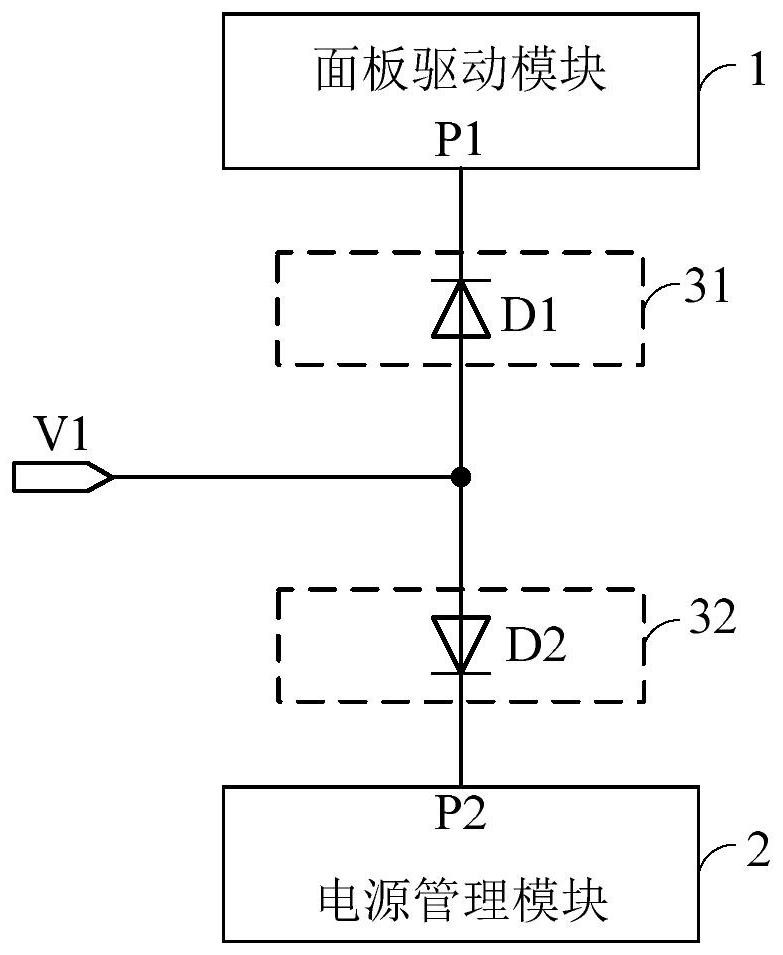 Display panel power supply circuit, power supply method and display device