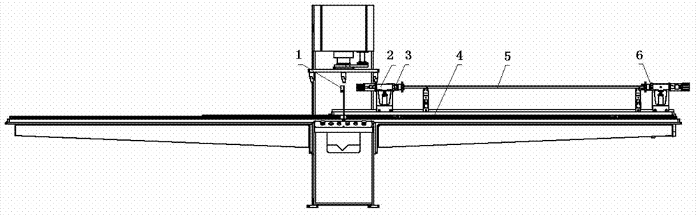 Non-contact straightening point confirming method for straightness of rectangular-section long-rail work piece