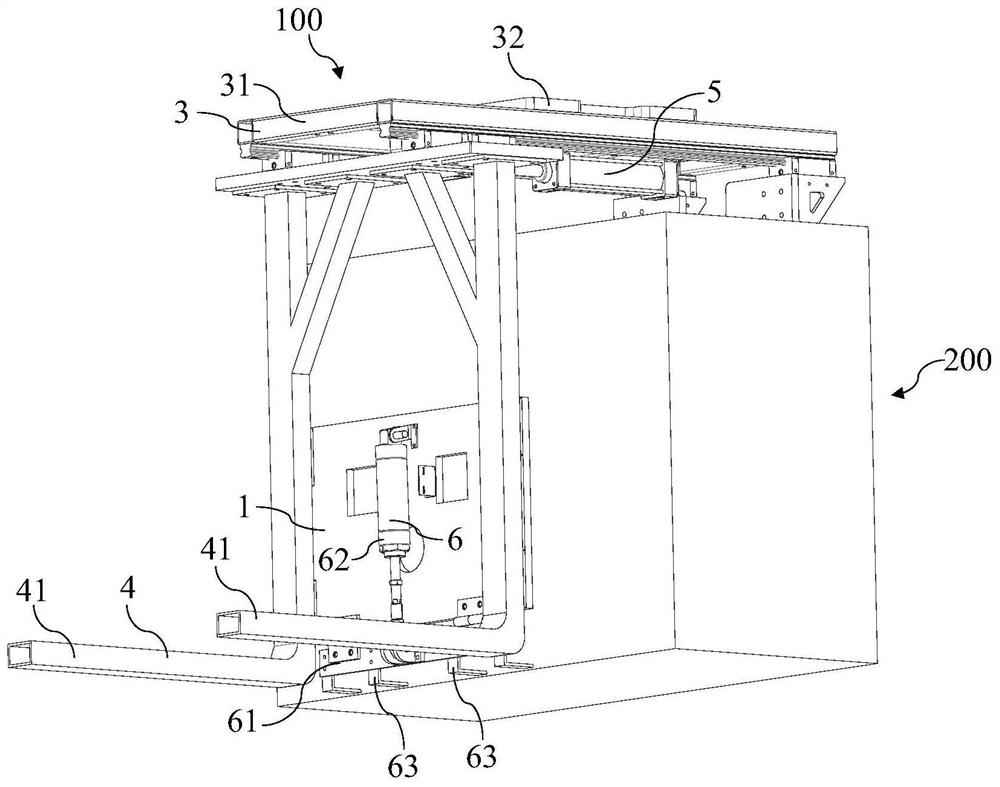 Carrying clamp and stacking equipment