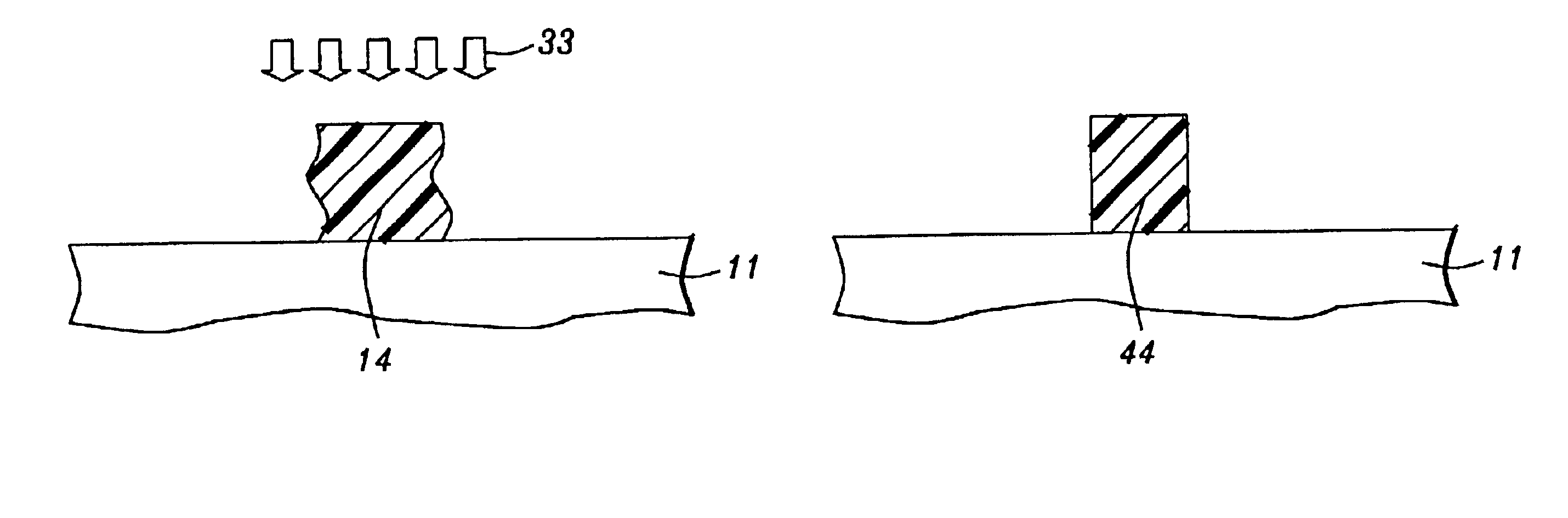 Method to form reduced dimension pattern with good edge roughness