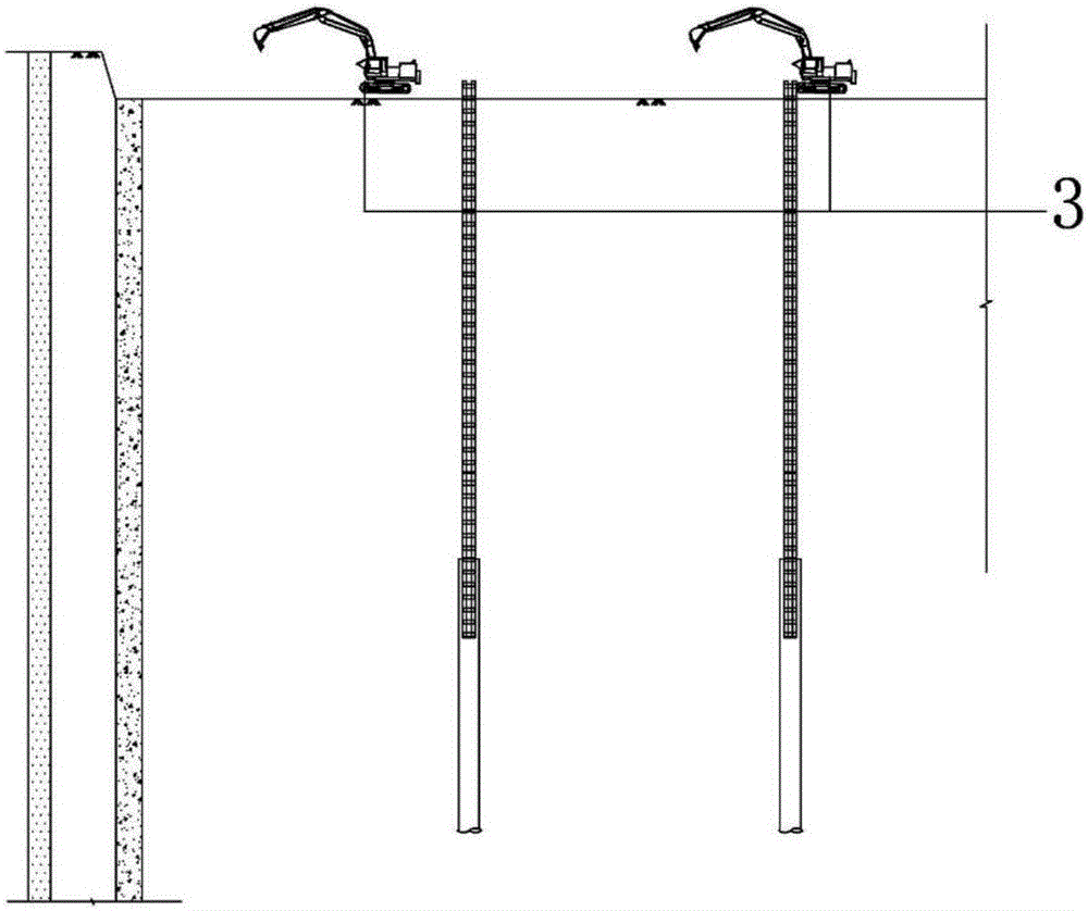 Construction method for earth excavation of deep foundation pit near river