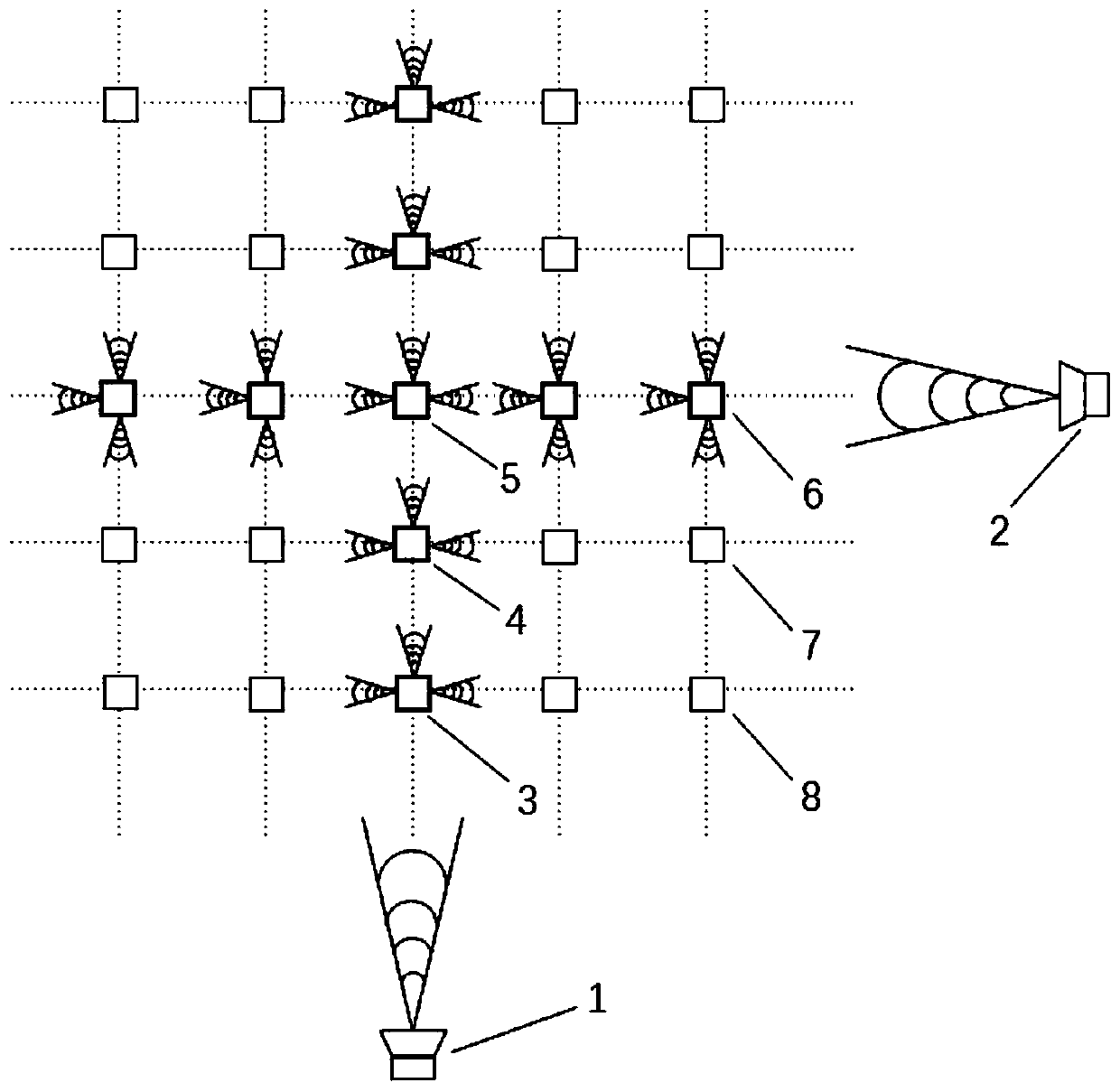 Miniature underwater robot-mounted hydrophone autonomous formation system and control method