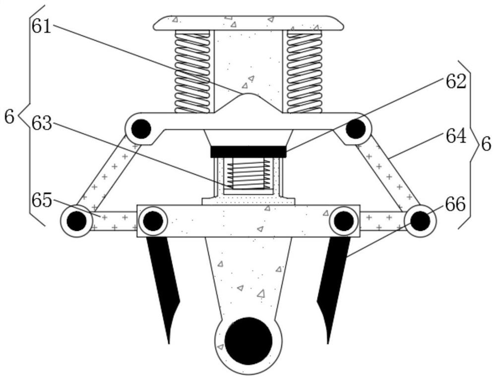 Medicinal material mashing device for medical biology