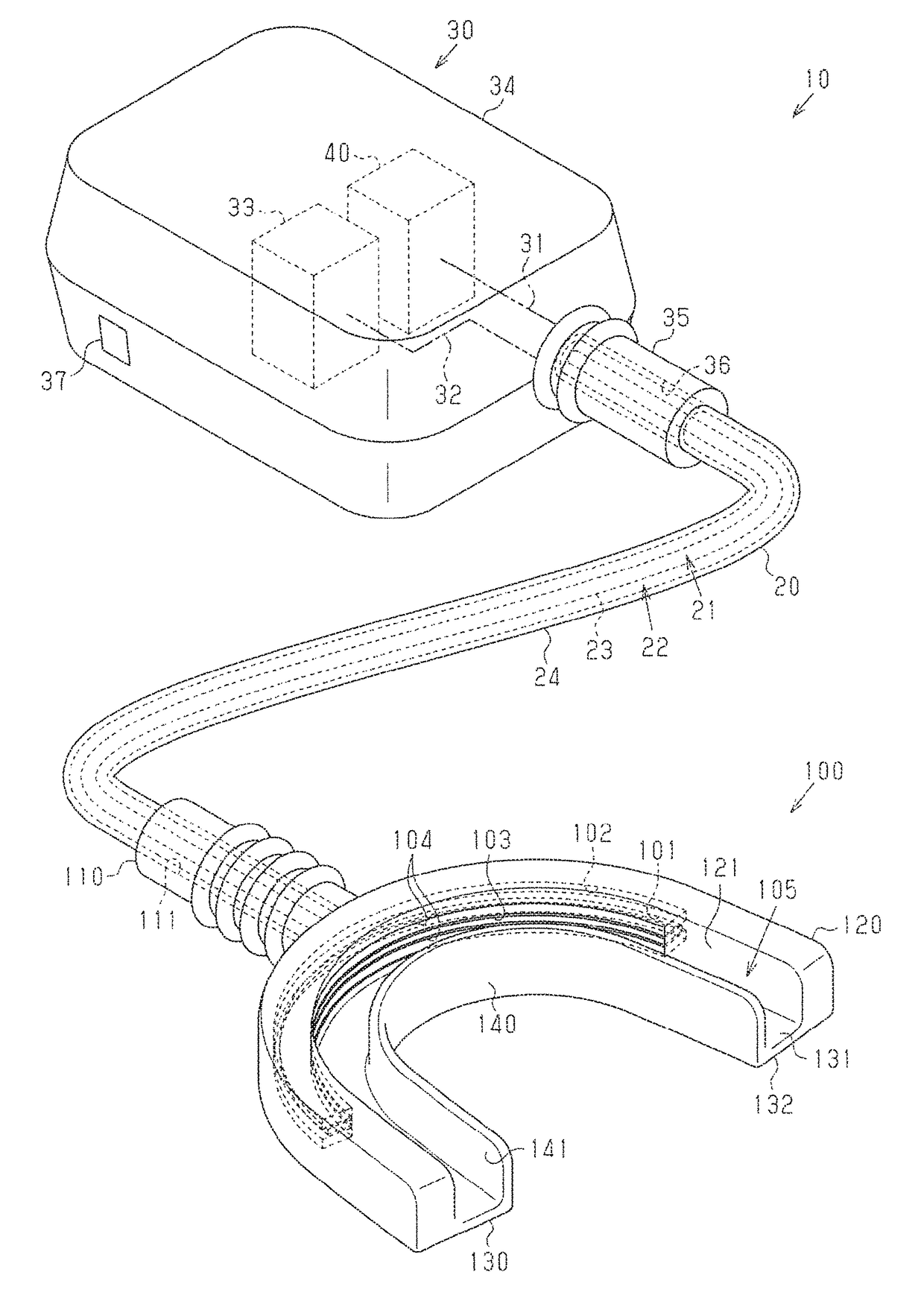 Teeth bleaching apparatus