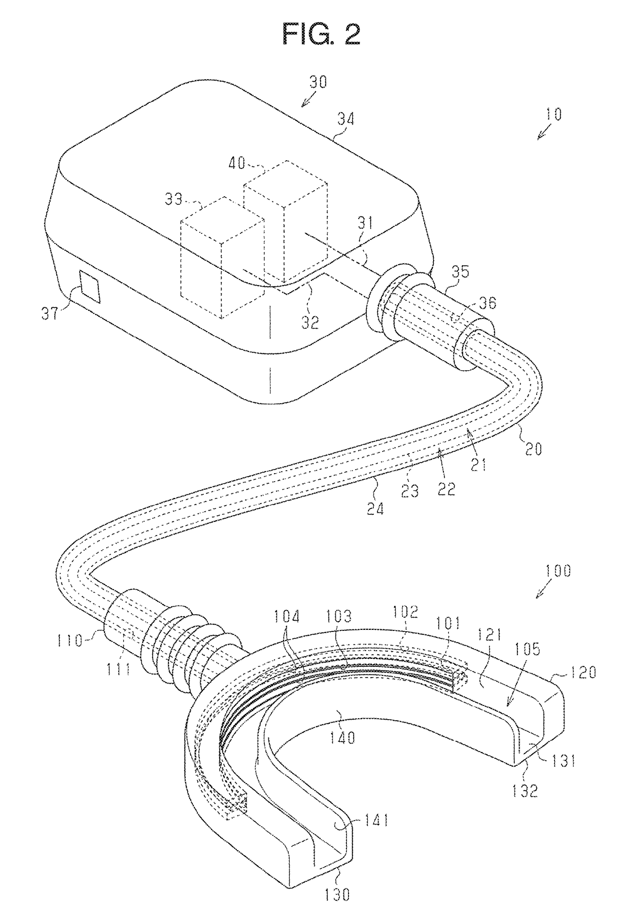 Teeth bleaching apparatus