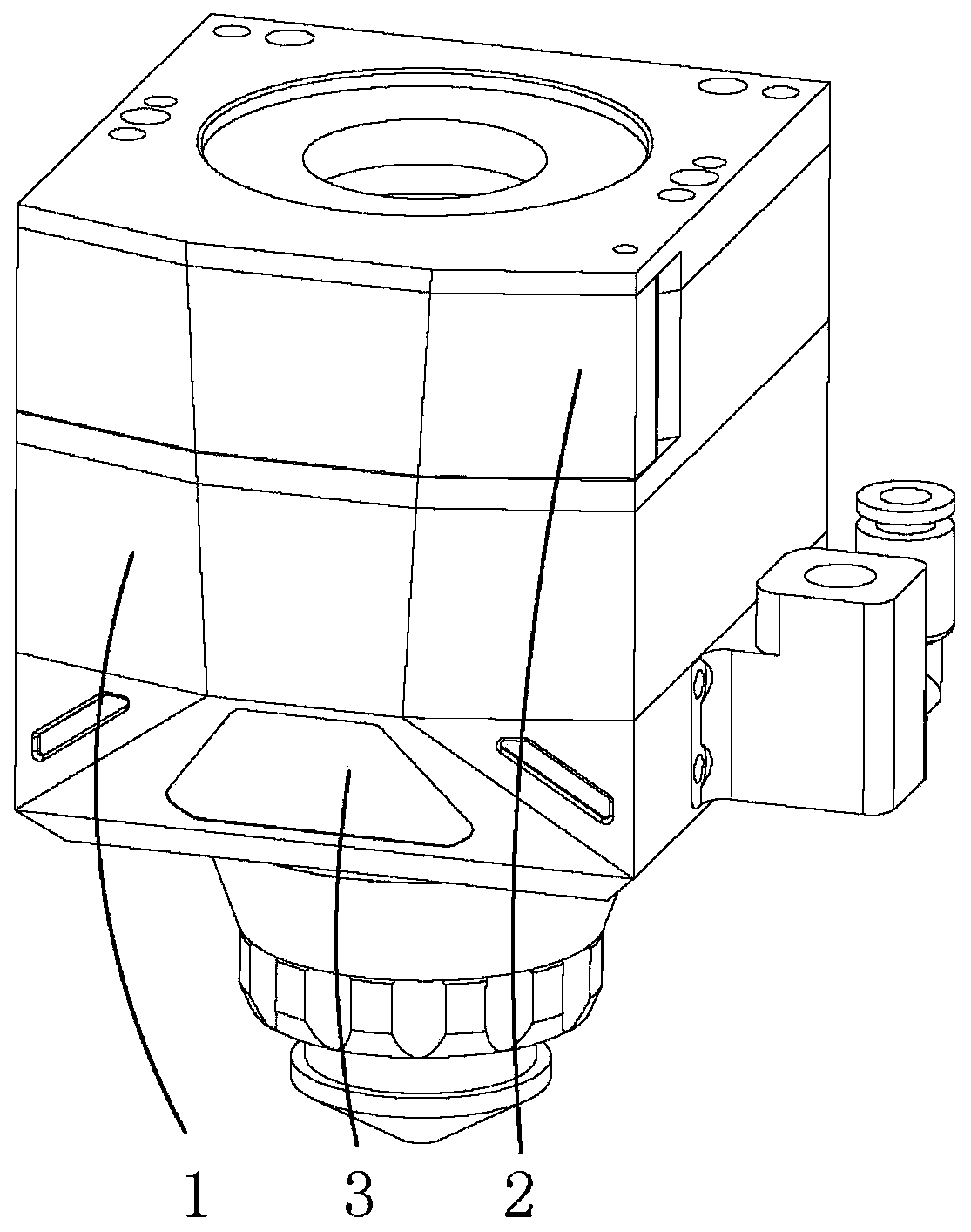 Nozzle air guide device for laser cutting head