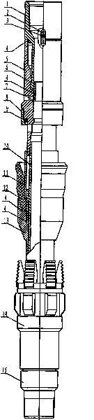 Hanging type oil layer protection packer