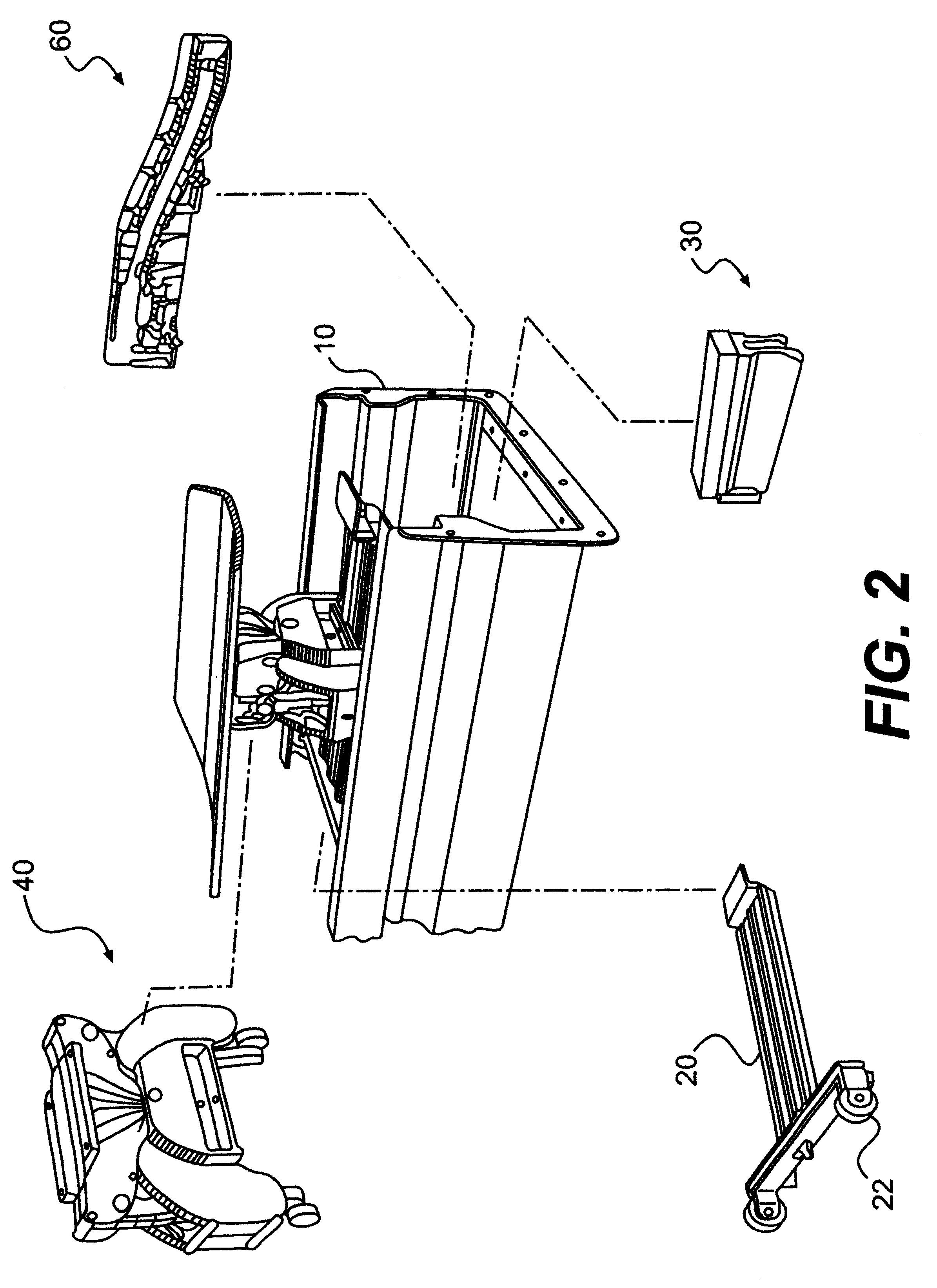 Maintenance cart for remote inspection and cleaning of closed track