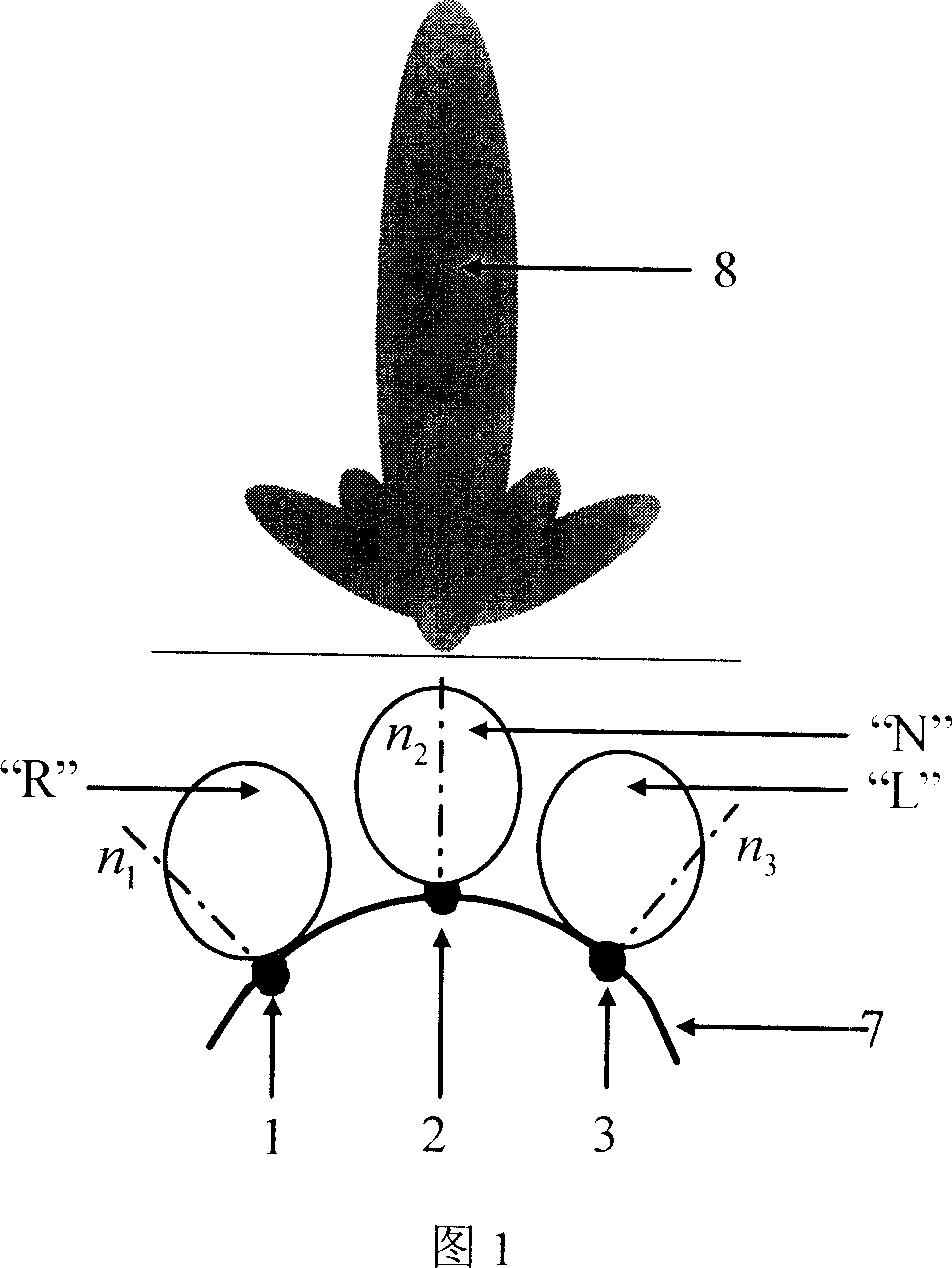 Directional diagram reconstructable aerial having double folding slot structure and its array