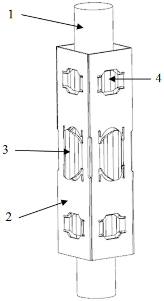 Stress-fatigue-resistant single-metal positioning grid for pressurized water reactor fuel assembly