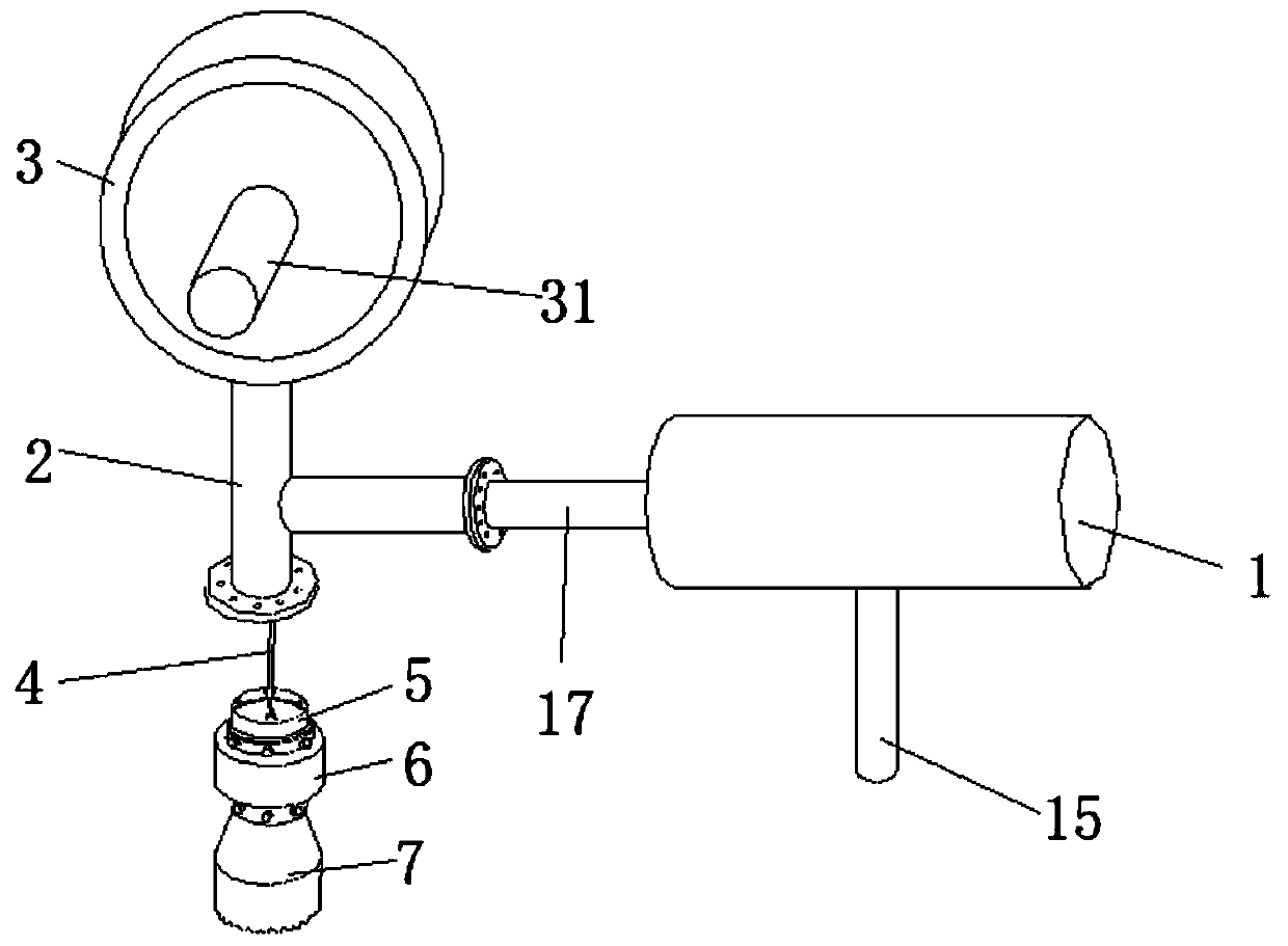 Descaling device for geoheat pipe and descaling method