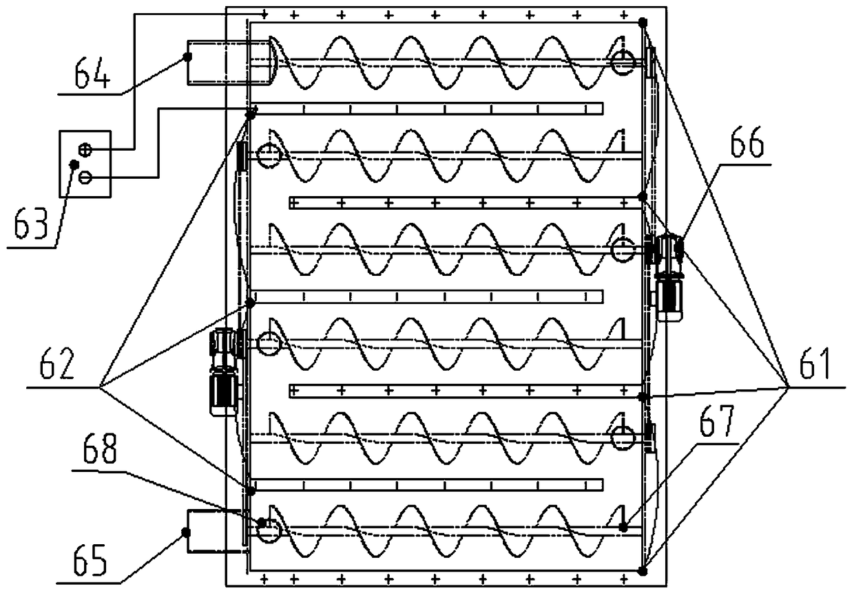 Process and electrolysis device for removing heavy metals in domestic garbage organic waste