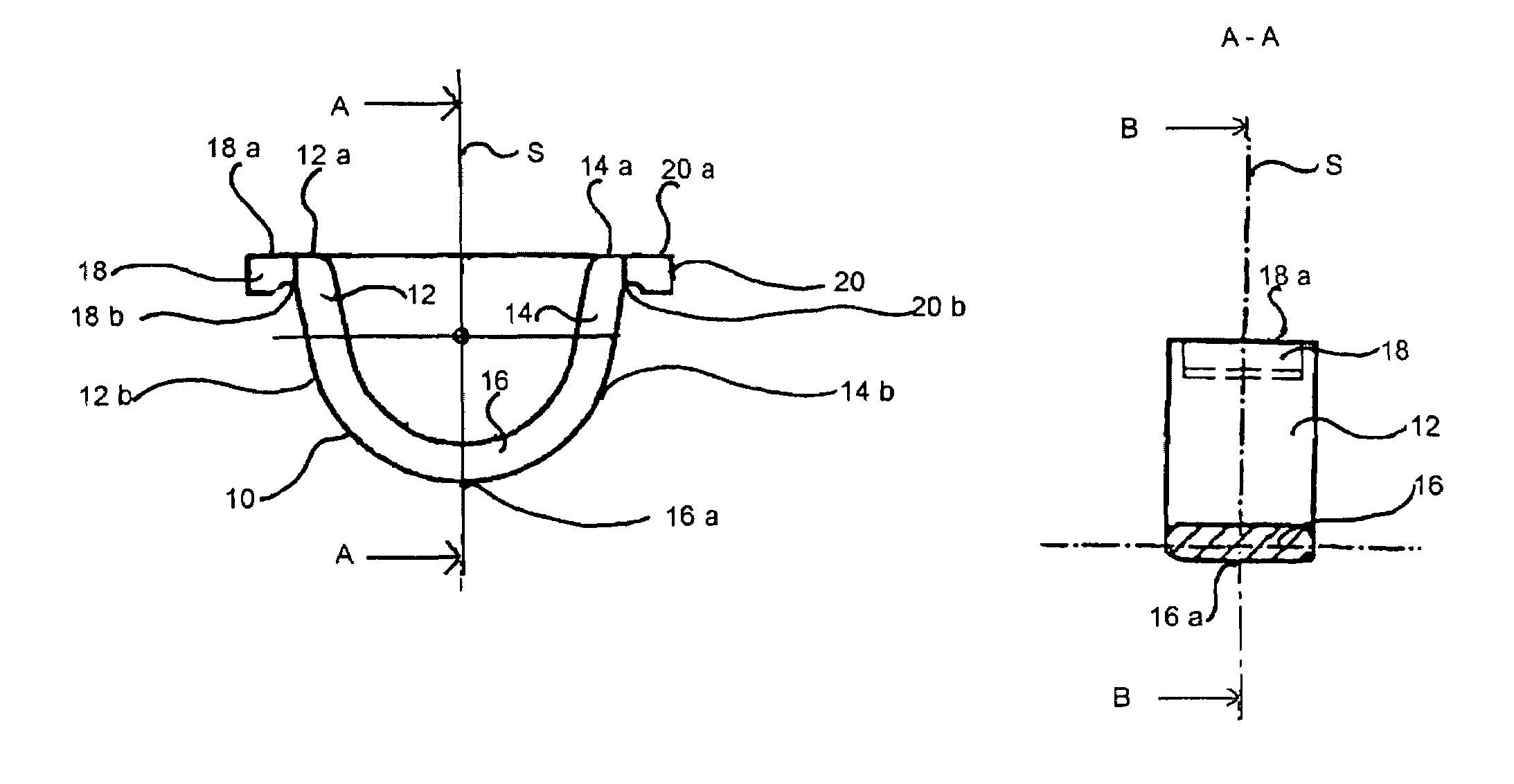 Closure clip with round bottom