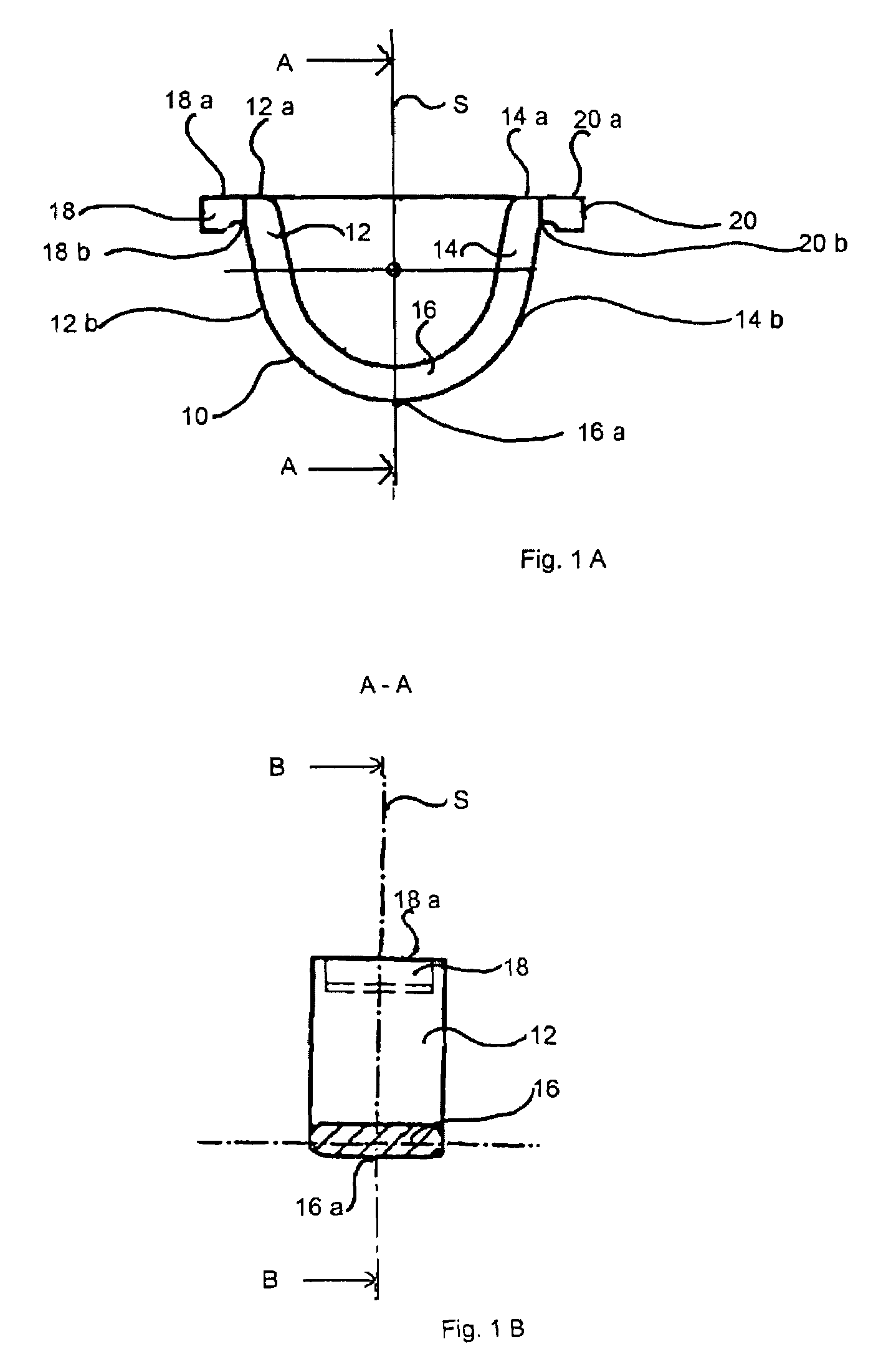 Closure clip with round bottom