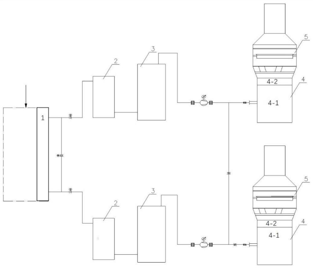 Method and system for purifying flue gas of carbon roasting furnace