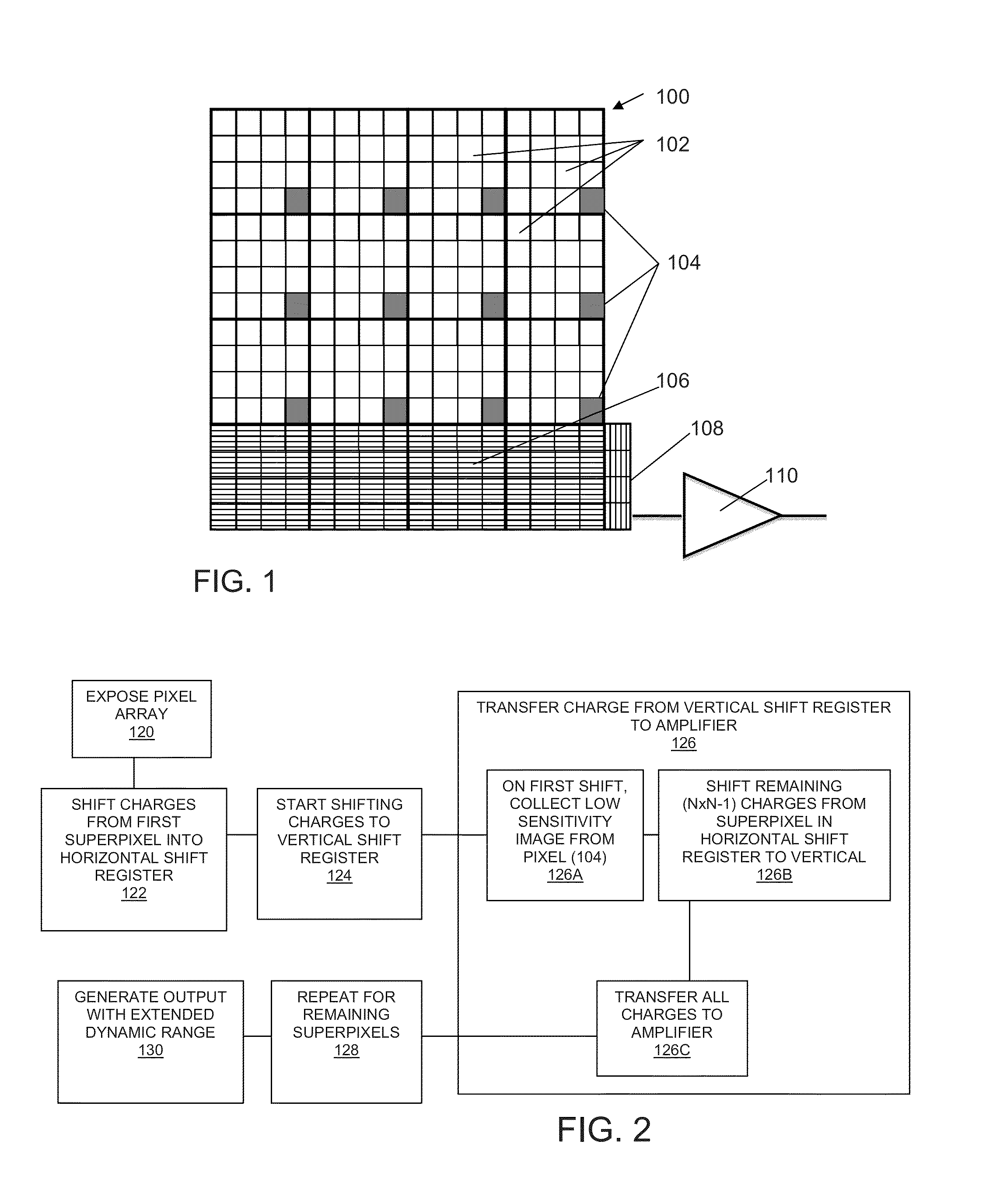 Device and method for extending dynamic range in an image sensor