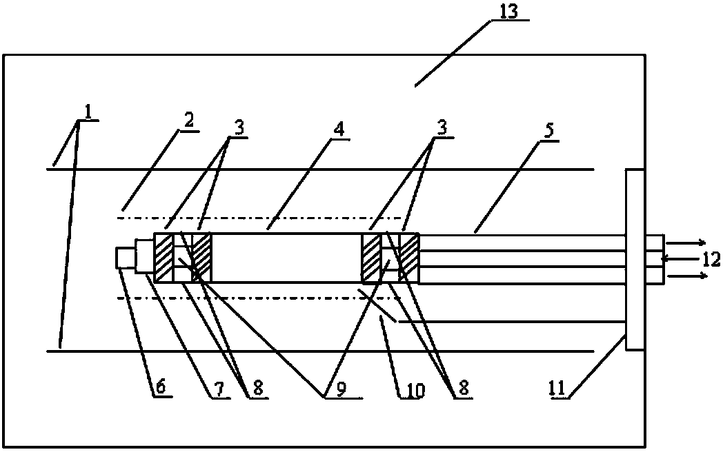 Arc ion plating device for coating of inner wall of long pipe