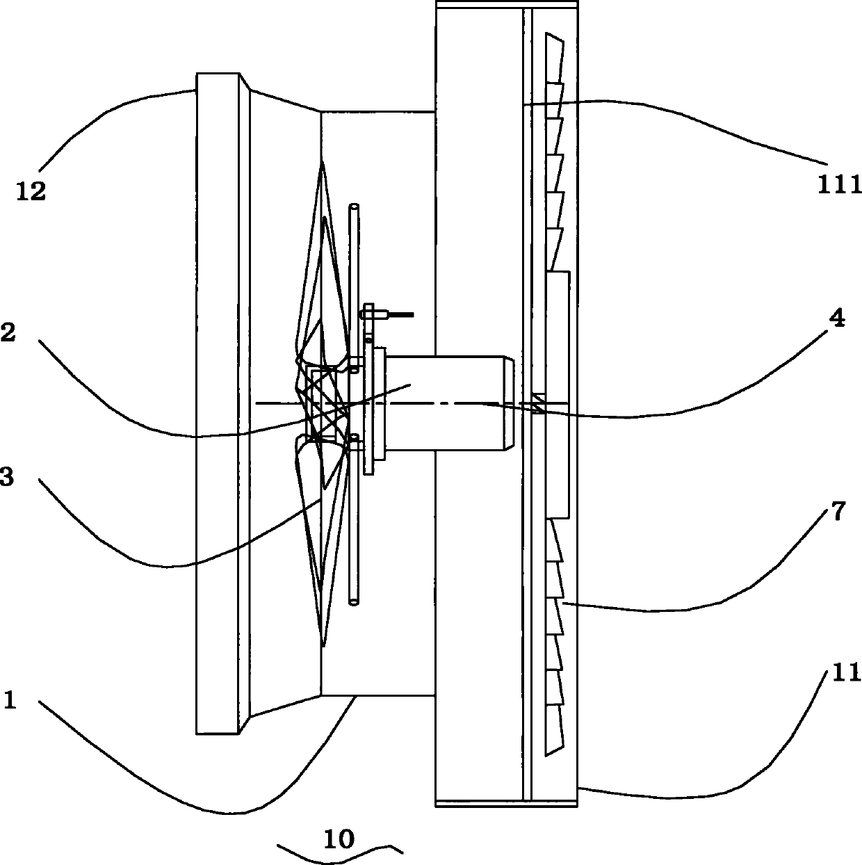 Negative-pressure fan