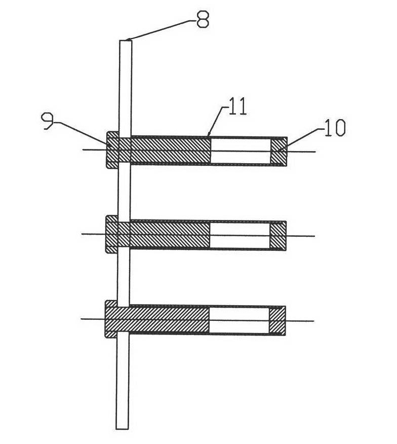 Blade root structure made of bamboo composite material and manufacturing method thereof