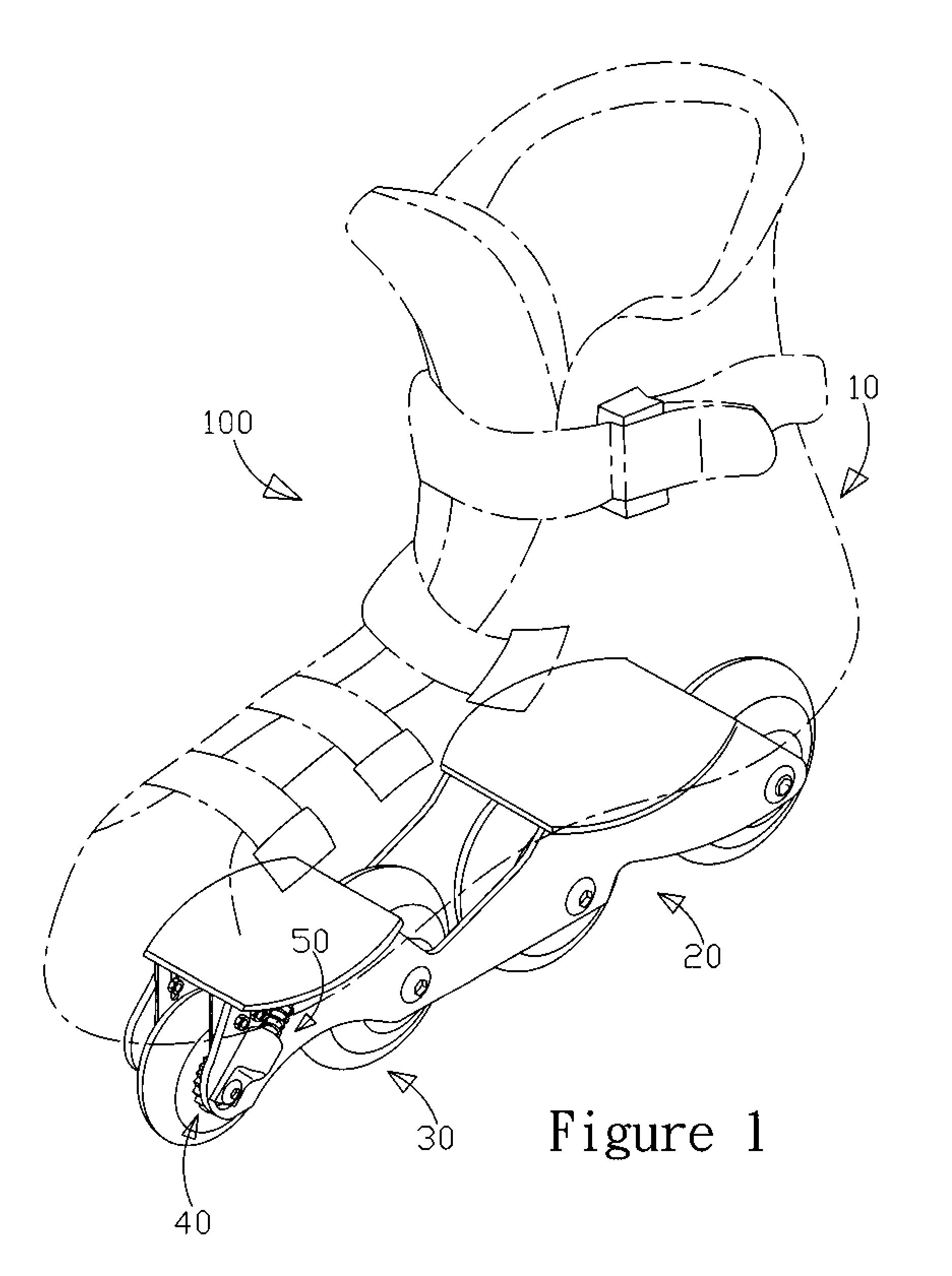 Structure of inline skates