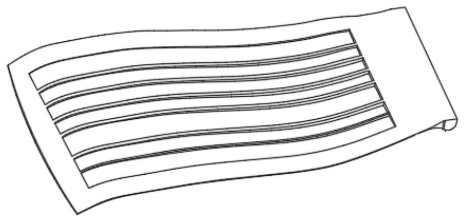 Wide chord blade machining method