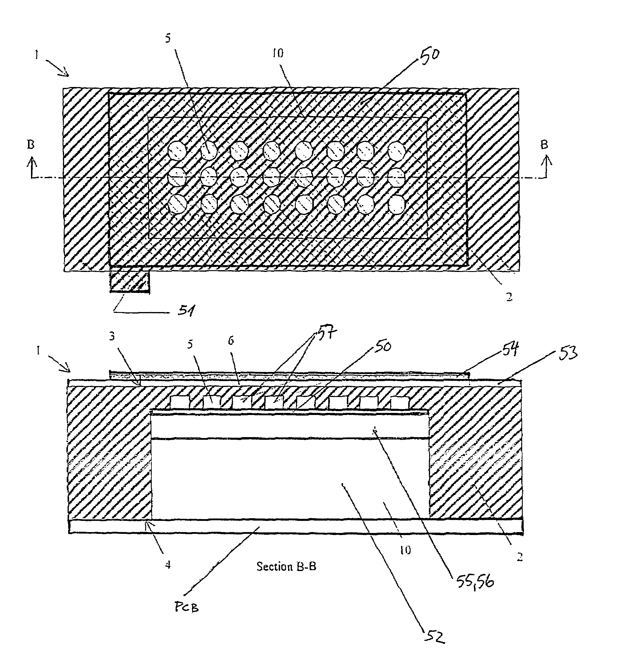 Metal display panel having one or more translucent regions