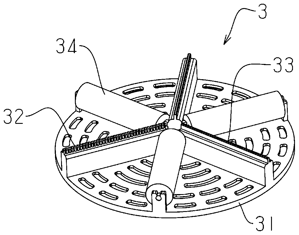 Rotary dewatering and cleaning tool for electric mop