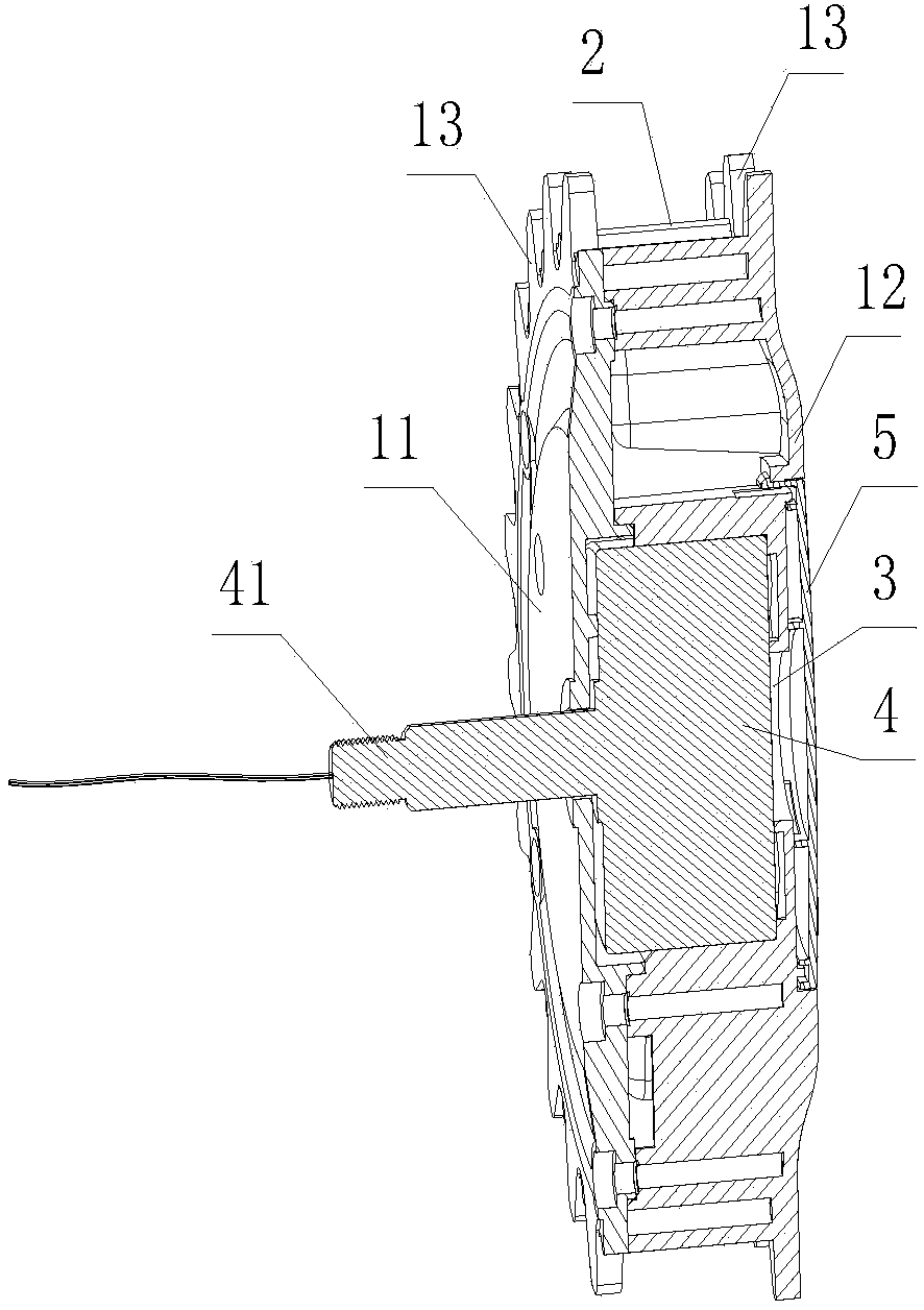 Direct drive mower driving wheel with built-in outer rotor motor and mower