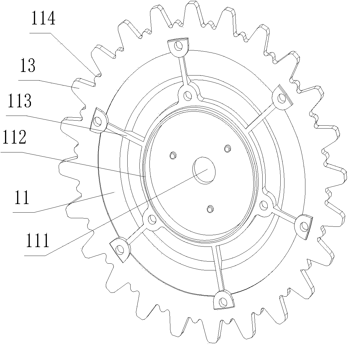 Direct drive mower driving wheel with built-in outer rotor motor and mower