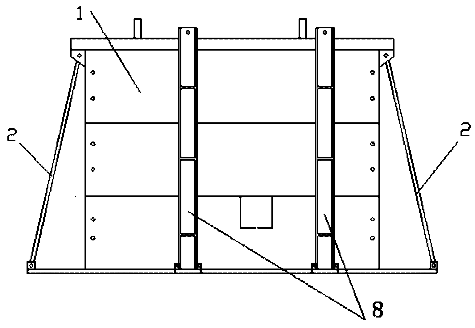 Self-loading device for test of simulating crustal stress of surrounding rock on rock tunnel shaking table